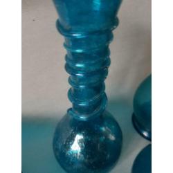 6 Stuks antiek glas