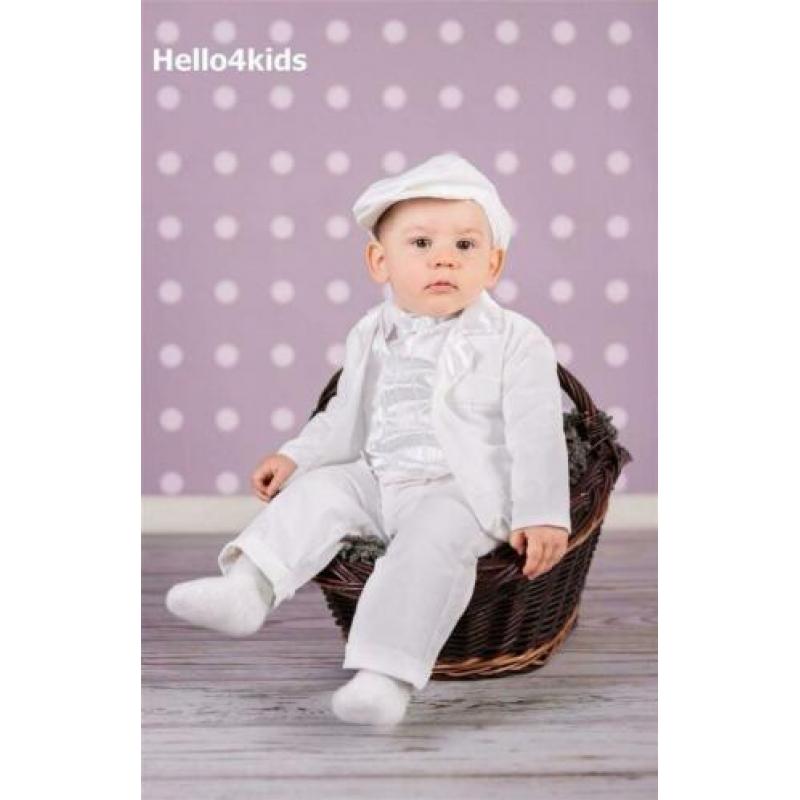 68 grijs baby kostuumpje bruidsjonker pakje doop doopkleding