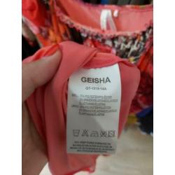 Jurk45 - Super fleurige Geisha jurk maat s (1)