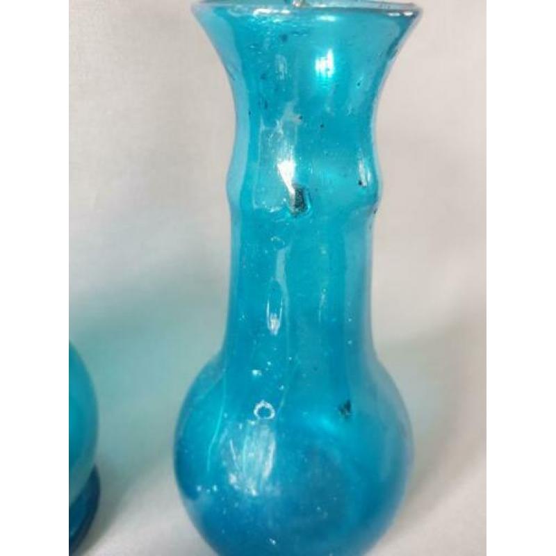 6 Stuks antiek glas