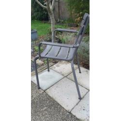 6 design tuinstoelen - aluminium (met poedercoating)