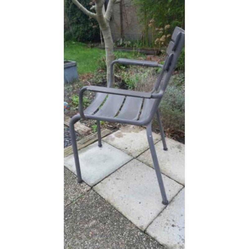 6 design tuinstoelen - aluminium (met poedercoating)