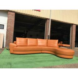 Italiaans leren design hoekbank