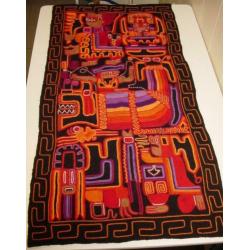 Prachtig Maya- of Azteken- handgemaakt kleed