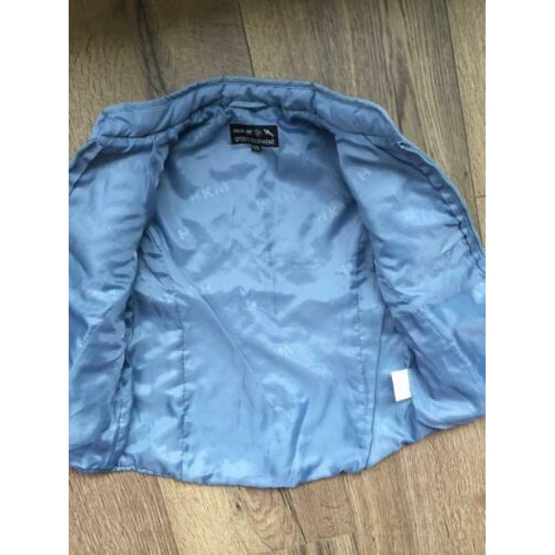 Gilet bodywarmer blauw hkm dressuur maat 176