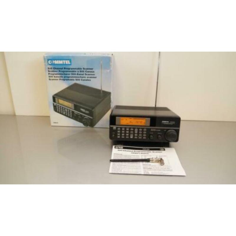 COMMTEL 500 Channel wide band scanner/radio,compleet in doos