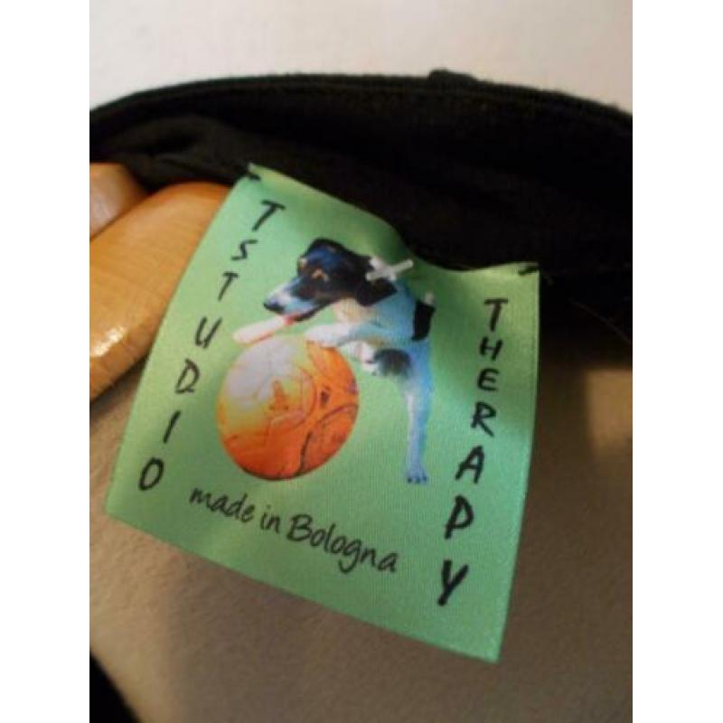 Mooie zwarte print jurk van Studio Therapy (Italy)! 42