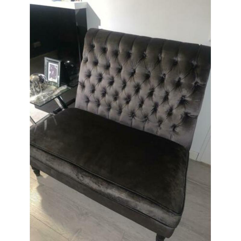 Eric kuster style bankje velvet velours