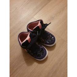 Shoesme sneakers blauw met glitters maat 21