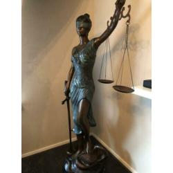 Vrouwe Justitia brons levens echt 1,60+ hoog