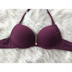 Donkerpaarse push up bikini van Hunkemoller maat 80A