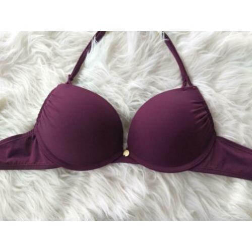 Donkerpaarse push up bikini van Hunkemoller maat 80A