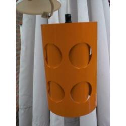 Oranje vintage metaal metalen lamp plafondlamp 20 cm hoog 13