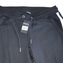 Urban Classics jogger joggingbroek zwart witte bies maat L