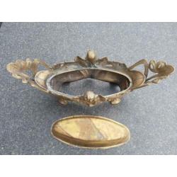 Art Nouveau stijl koperen zware jardiniere