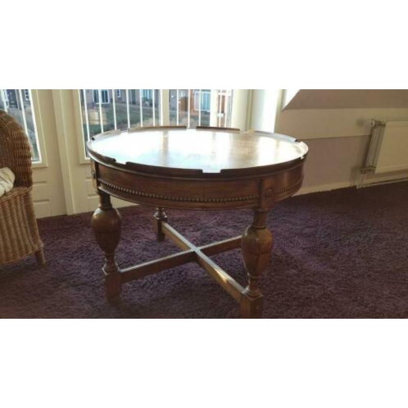 Antieke Poker/ kaart tafel. Eiken.