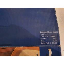 Princess classic quatro nieuw  wok grill fondue warmplaatje