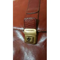 Bruine leer vintage/retro van Claudio Ferrici