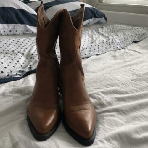 Cowboylaarzen cognac kleur zgan 38