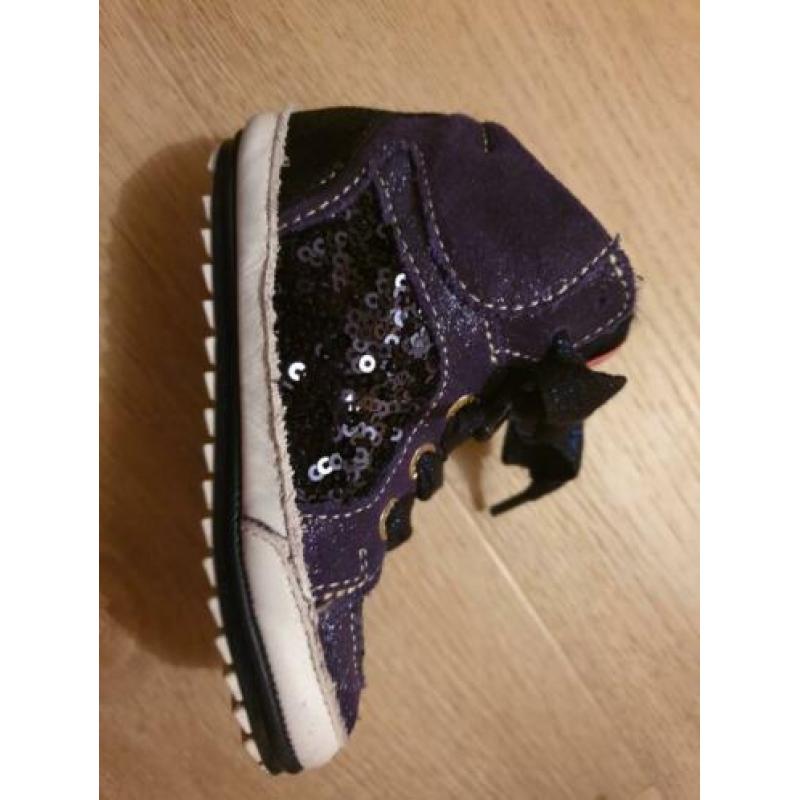 Shoesme sneakers blauw met glitters maat 21