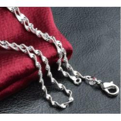925 Sterling Zilveren Choker Ketting van 55 cm Nieuw