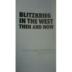 The BLITZKRIEG in the West. Then and Now "panzer"
