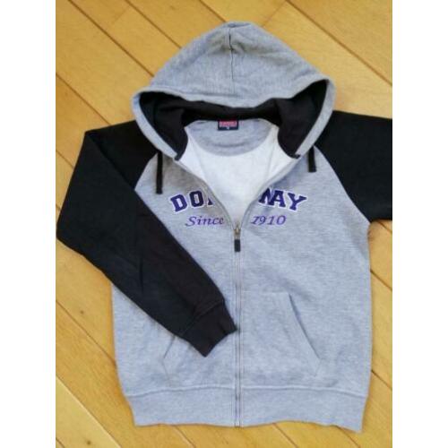 DONNAY vest met kapuchon grijs zwart maat M