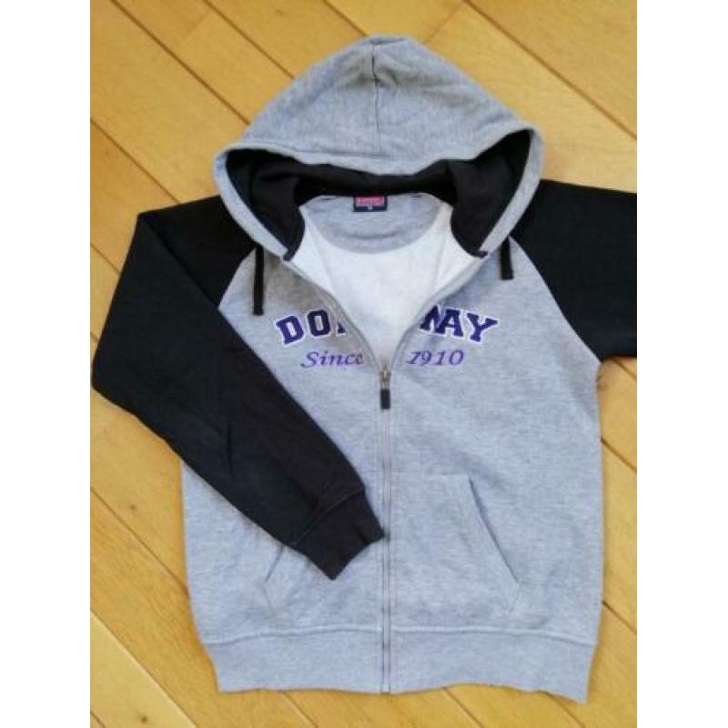 DONNAY vest met kapuchon grijs zwart maat M