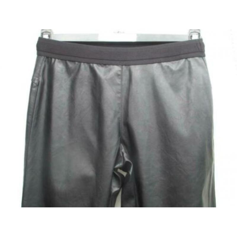 Broek, lederlook STREET ONE mt 40 dofzwart