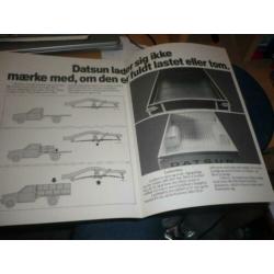 ZELDZAME Deense Folder DATSUN PICKUP uit 1977