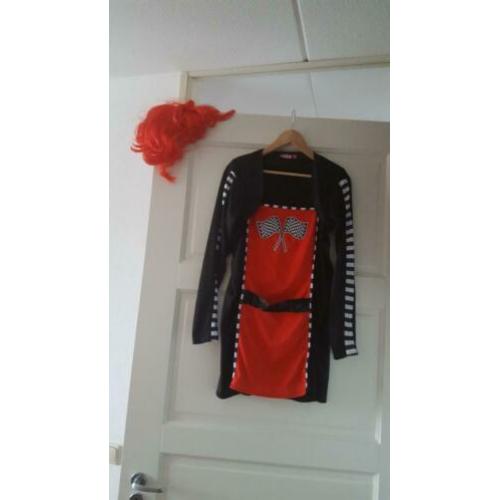 Race jurkje met kort vestje. Mt L