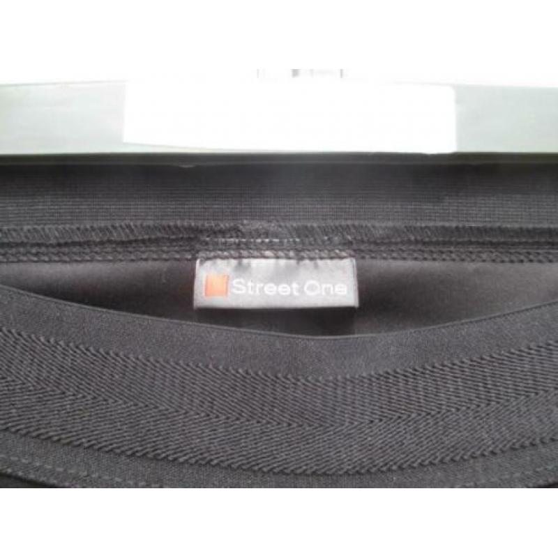 Broek, lederlook STREET ONE mt 40 dofzwart