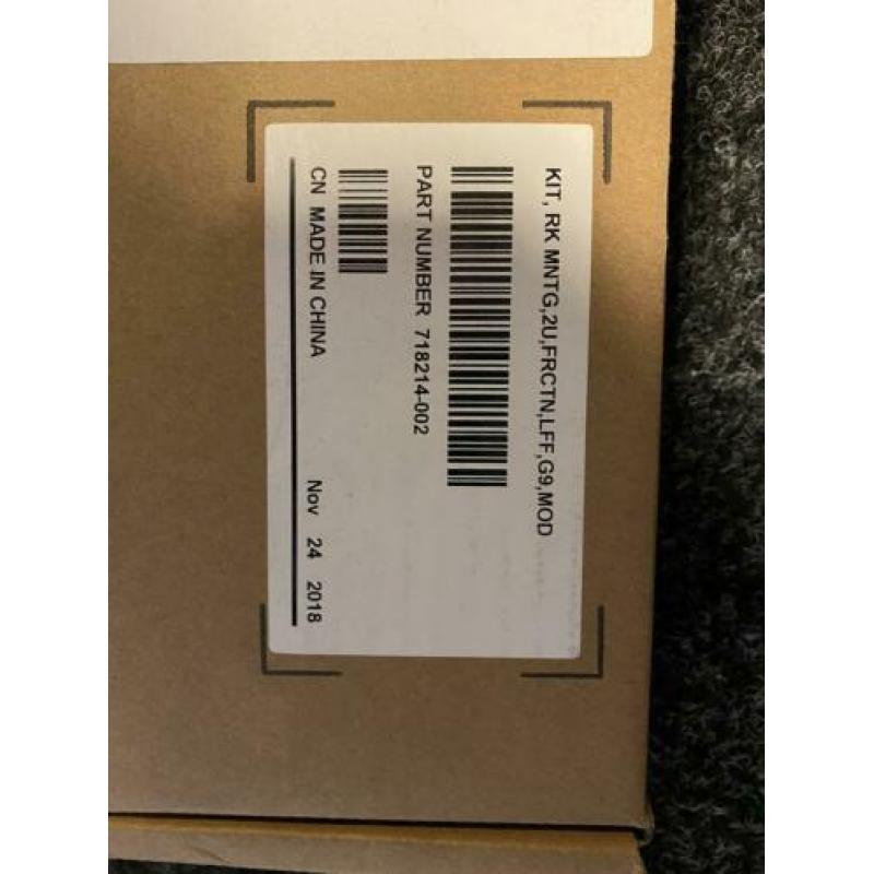 Railkit 2U voor HP PROLIANT DL380 G9 - HP Part#: 718214-002
