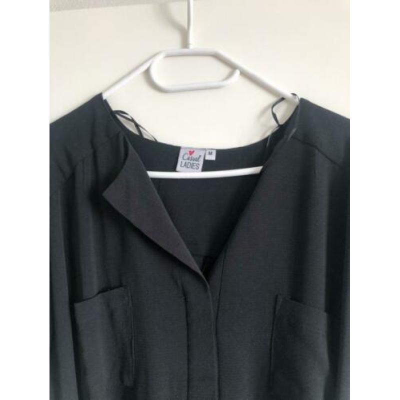 Zwarte dames jurk/tuniek maat m