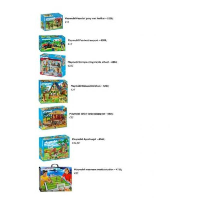 Heel veel playmobil!