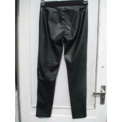 Broek, lederlook STREET ONE mt 40 dofzwart