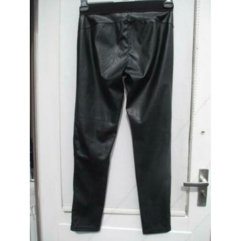 Broek, lederlook STREET ONE mt 40 dofzwart