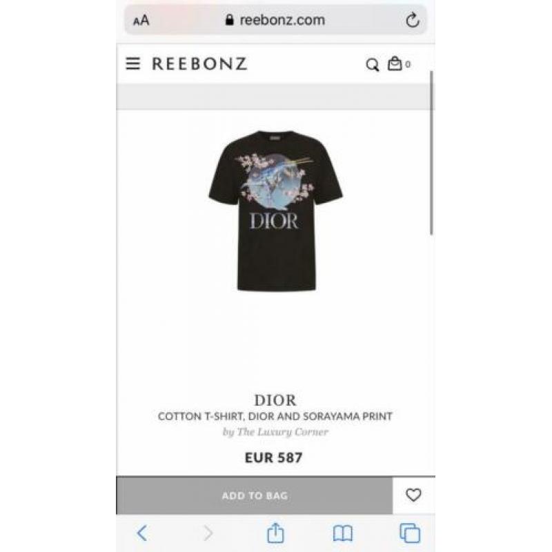 Dior shirt maat S/M