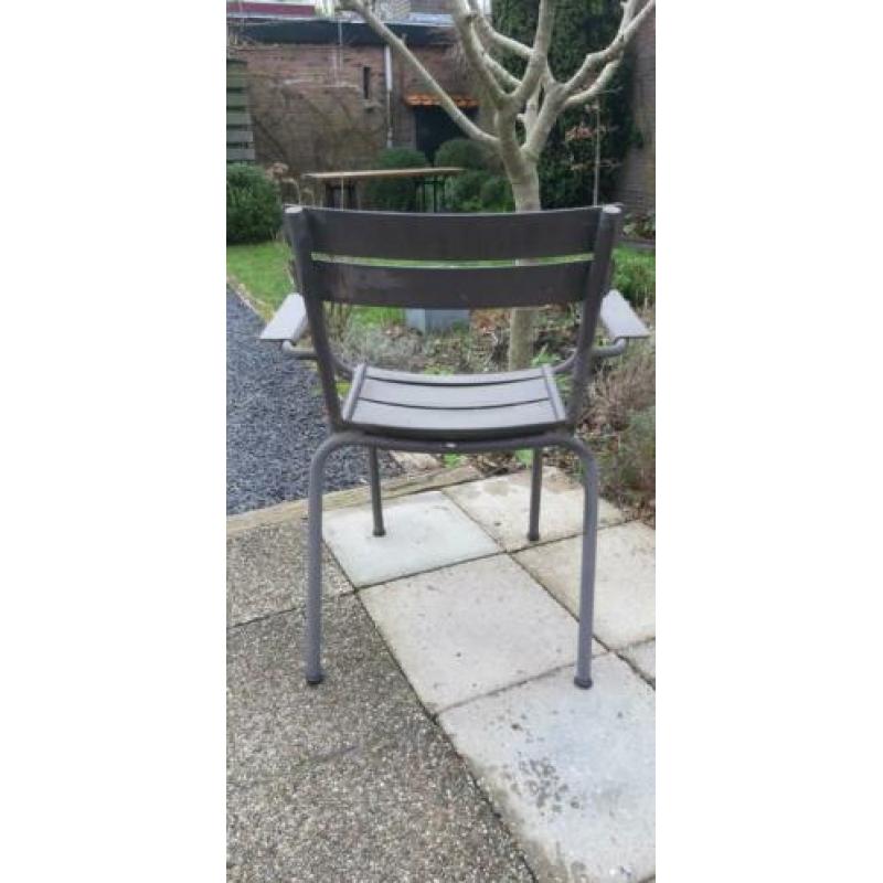 6 design tuinstoelen - aluminium (met poedercoating)