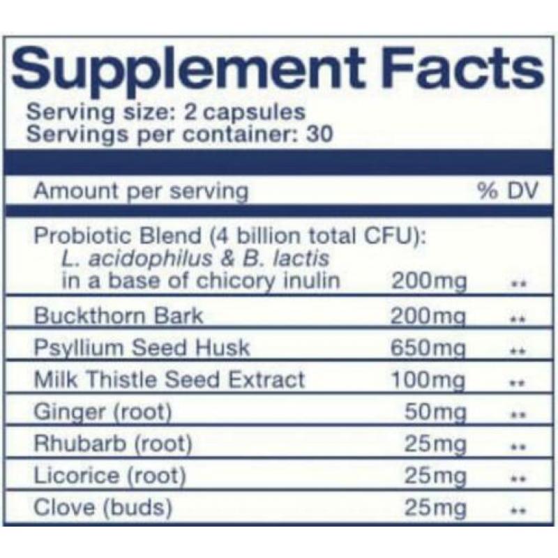 Natural Cleanse. Natuurlijke Darmreiniger 60 Capsules