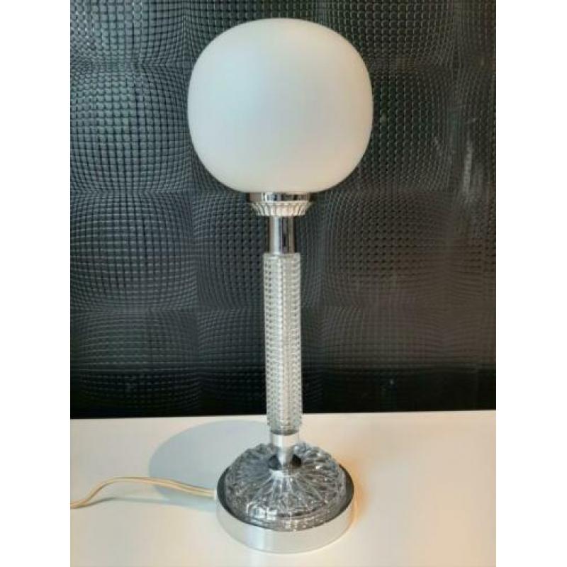 Tafellamp glasbol 38cm !