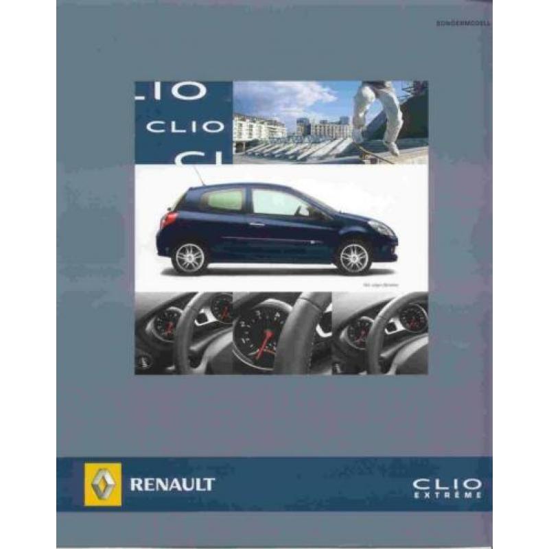 Renault folders van actiemodellen (2001-2003) Clio, e.a.