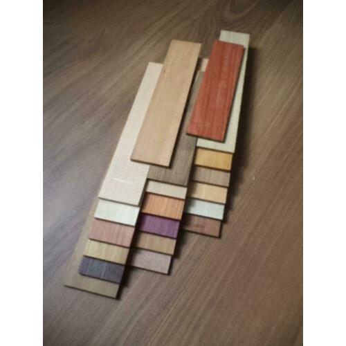 dunne latje plankje 20 soorten inleg bekleding intarsia hout