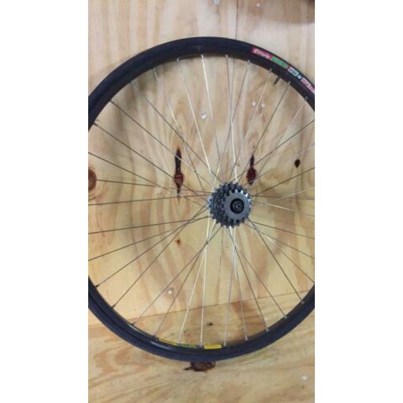 Campagnolo record retro mavic open draad band achterwiel