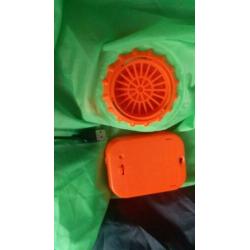 Carnavalspak alien. Opblaasbaar dmv batterijen, 1x gedragen