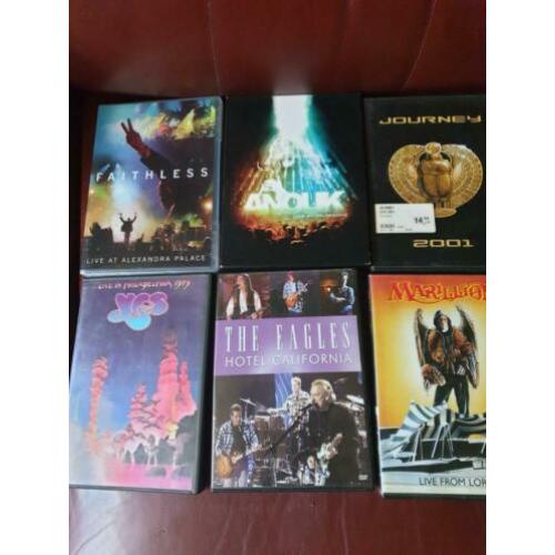 42 muziek dvd's originele 3 euro stuk marillion,thin lizzy l
