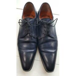 Donkerblauwe Santoni's, maat 7=41.