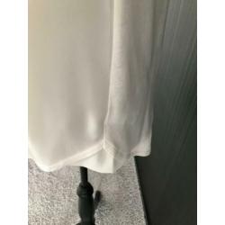 Express mouwloos top / bloes wit / zwart maat XS