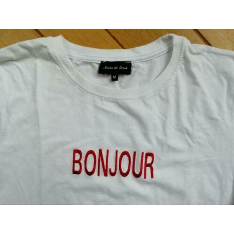 ANITA DE GROOT t- shirt wit maat M - nieuw -