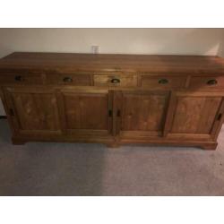 Teak buffetkast groot 240 x 95 x 55
